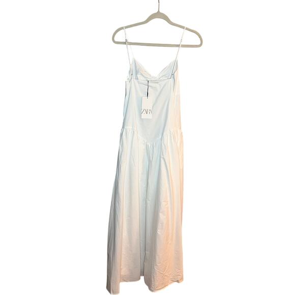 NWT- Zara STRAPPY GABARDINE DRESS-L - Picture 9 of 9